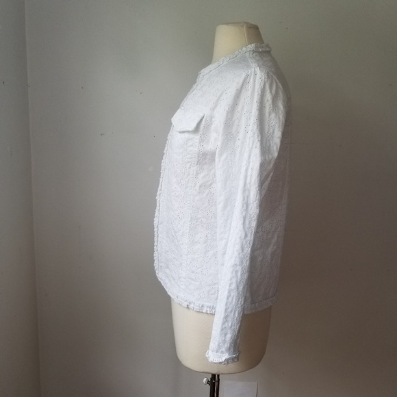 White Eyelet Jacket SIZE EXTRA SMALL - Picture 5 of 6